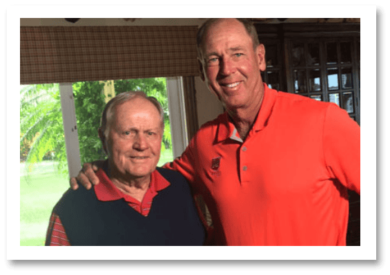 Mike Malaska with Jack Nicklaus
